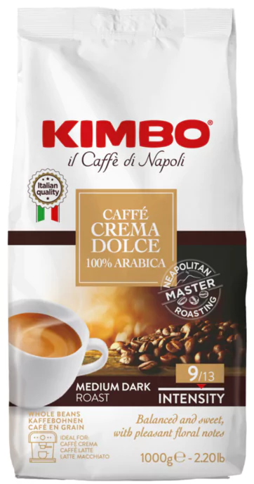 Kimbo crema dolce 100% arabica